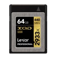 Lexar 64GB 2933x XQD Card + MicroSD Reader