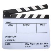 Commlite White Perspex Clapperboard