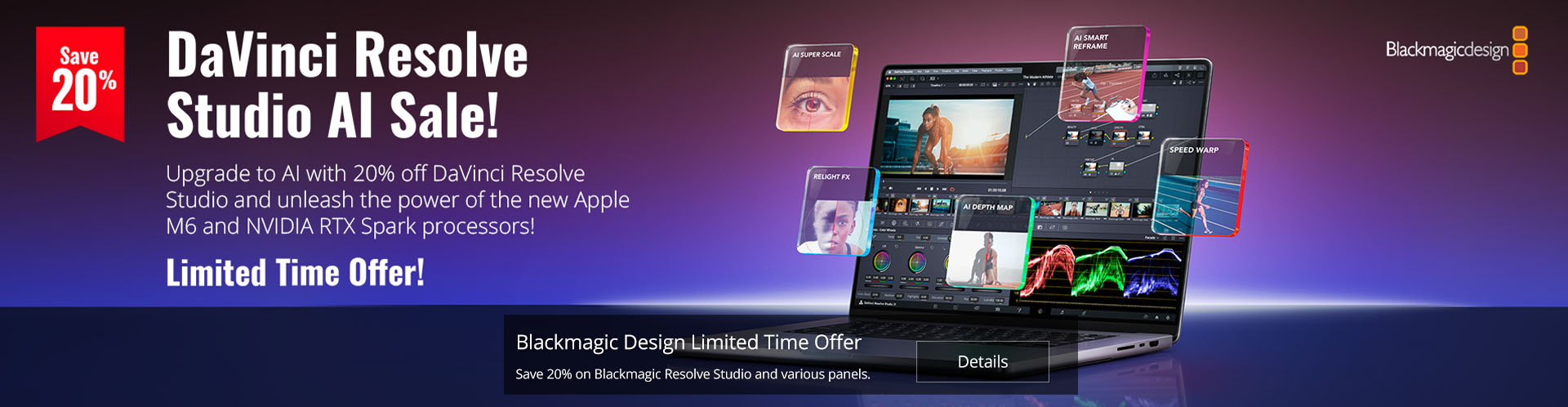 Blackmagic Design DaVinci Resolve Studio Sale